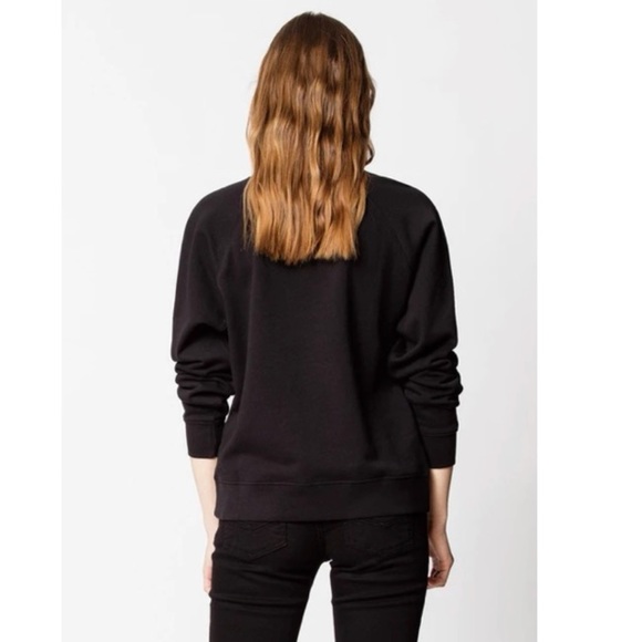 Zadig & Voltaire Upper Skull Gold Sweatshirt in Noir –– NWT - Picture 3 of 15